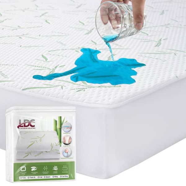 Waterproof Twin Mattress Pad 16 Deep Pocket Elastic Fitted Microfiber Cover Hypoallergenic & Noiseless Waterproof Twin Mattress Pad 16 Deep Pocket Elastic Fitted Microfiber Cover Hypoallergenic & Noiseless