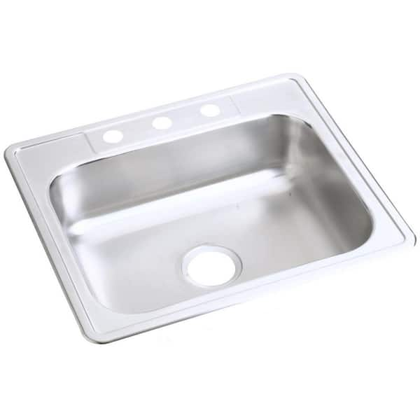 Lippert 25in x 17in Single Bowl Sink - White