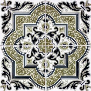 Morocco Essaouira White 11.43 in. x 9 in. Vinyl Peel and Stick Tile (2.84  sq. ft./ 4-Pack)