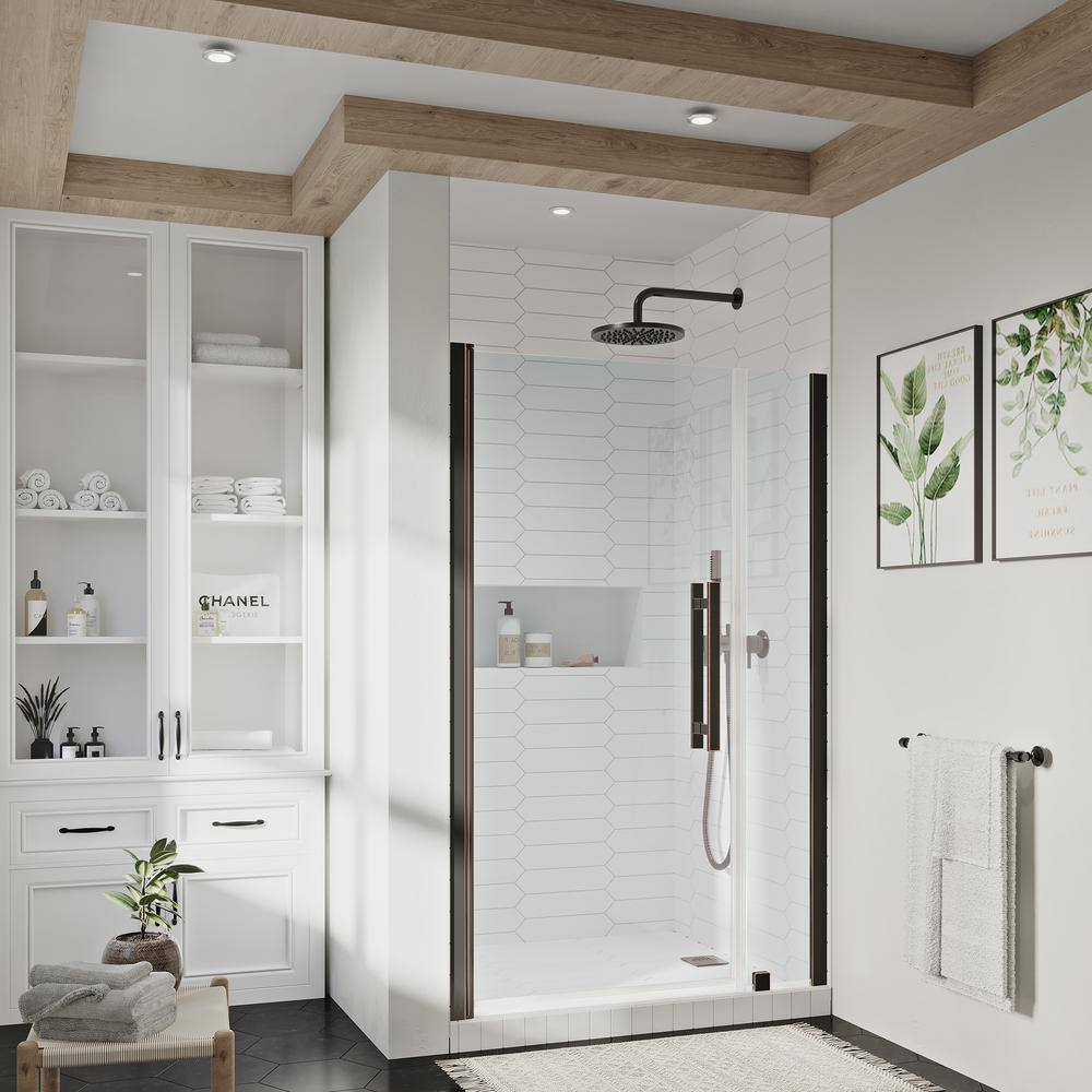 Pasadena 39" x 72" Frameless Shower Kit in Oil Rubbed Bronze