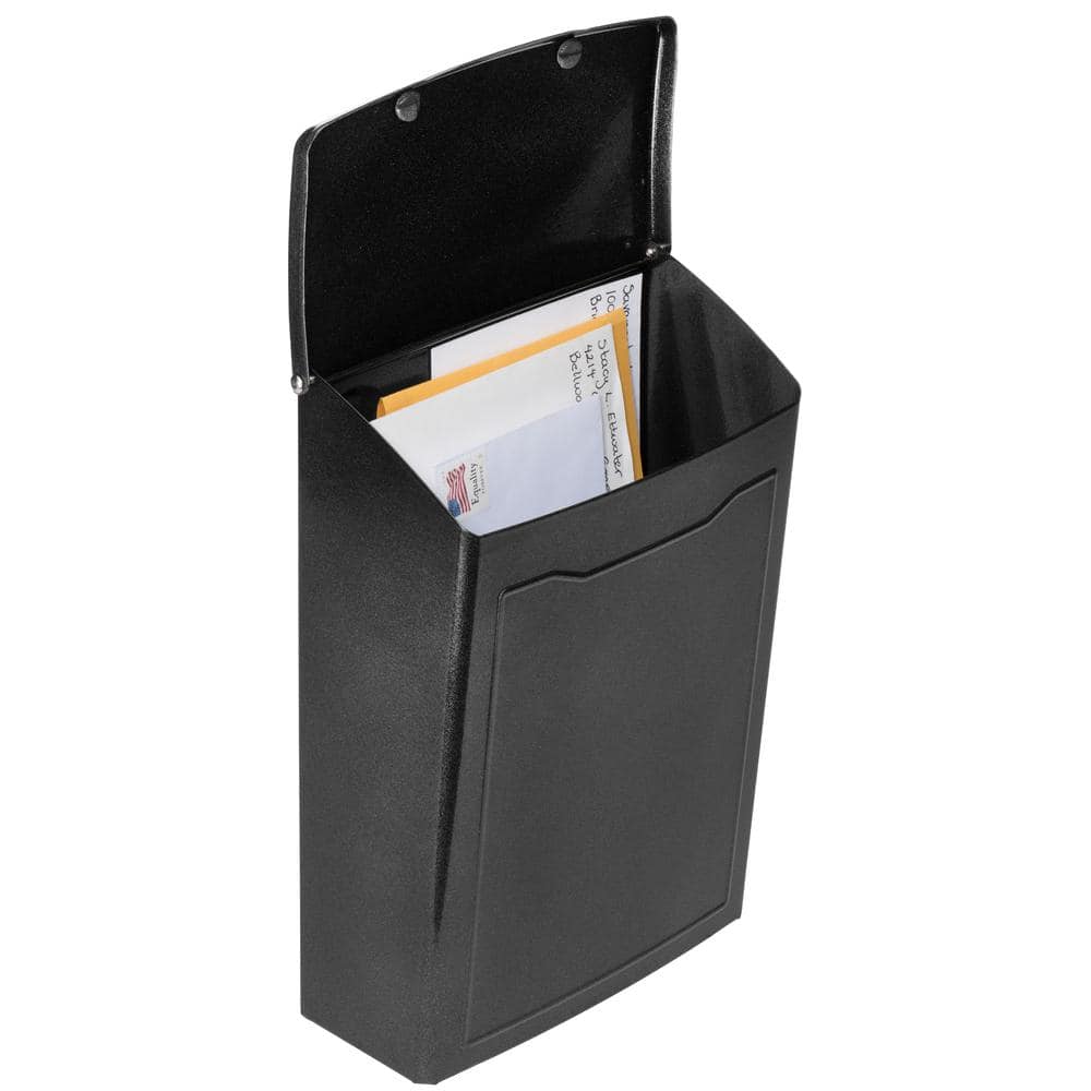 Pewter Small Wall Mounted Steel Mailbox