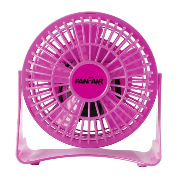 4 in. Desk Personal Fan - Pink