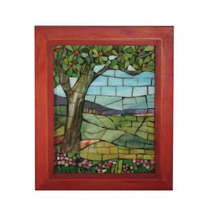 Springdale 10 in. H View Mt Mansfield Mosaic Art Glass Wall Panel
