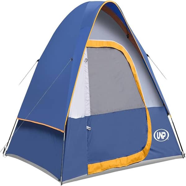 4-Person Navy Blue Portable Dome Tent