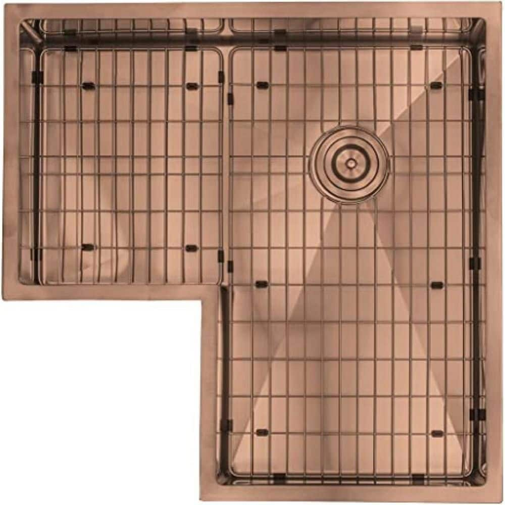 S Strictly Kitchen Bath Copper 16 Gauge Stainless Steel 30 In Single