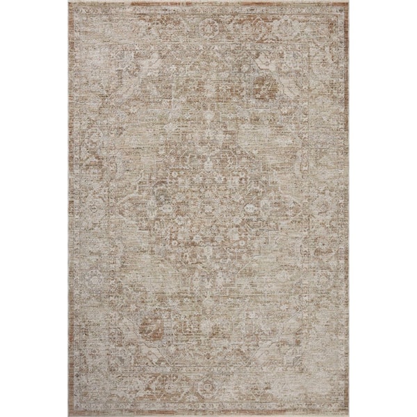 Tabitha Natural / Clay 3 ft. 9 in. x 5 ft. 9 in. Traditional Accent Rug