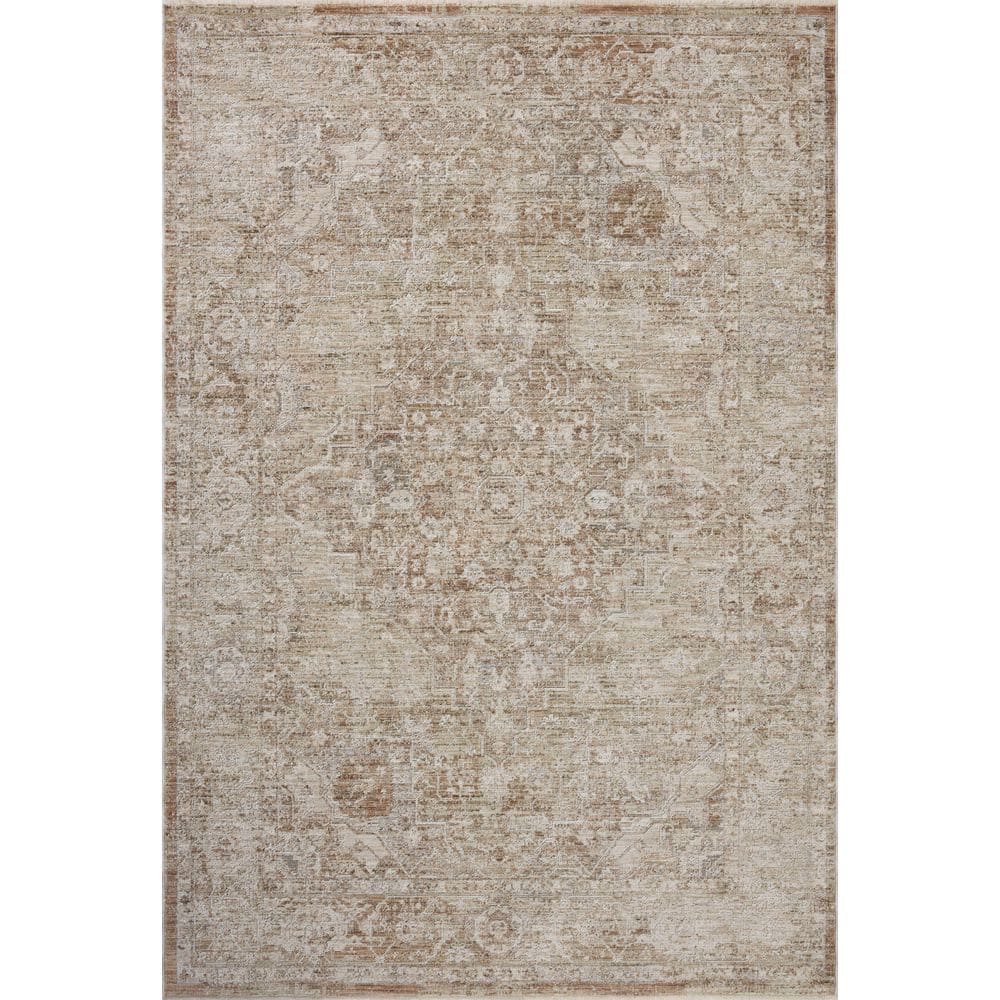 Loloi Tabitha Natural / Clay 7 ft. 10 in. x 10 ft. Traditional Area Rug ...
