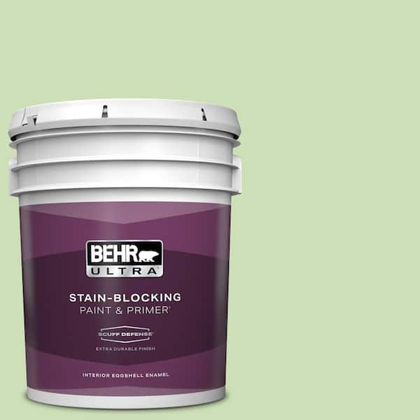 BEHR ULTRA 5 gal. #430C-3 Peridot Extra Durable Eggshell Enamel Interior Paint & Primer