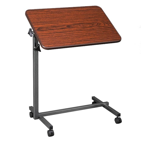 Outopee 24 in. W Retangular Brown Computer Desk with Wheel