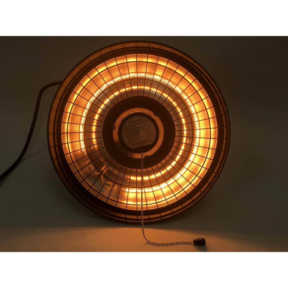 Black Infrared Electric Hanging Outdoor Heater with Aluminum and Steel