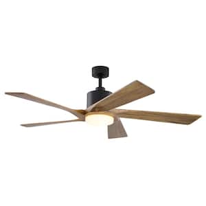 Wedgewood 60 in. Indoor Outdoor Black DC Ceiling Fan LED Included Light Kit and Remote