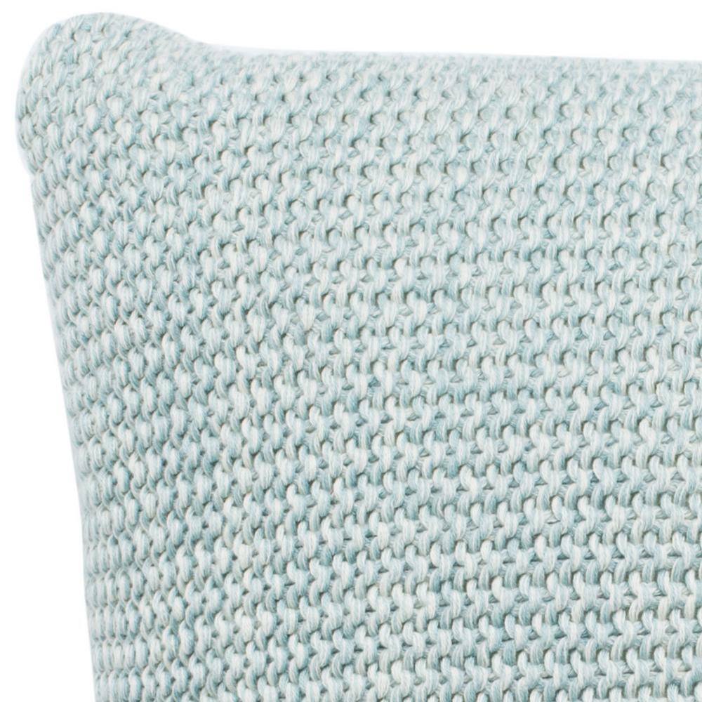Liliana Light Blue Knit Square Decorative Pillow