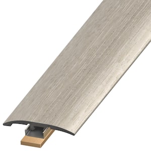DuraDecor Classy Chic Graceful Graphite 0.25 in. T x 2 in. W x 94 in. L 3-in-1 Transition Molding
