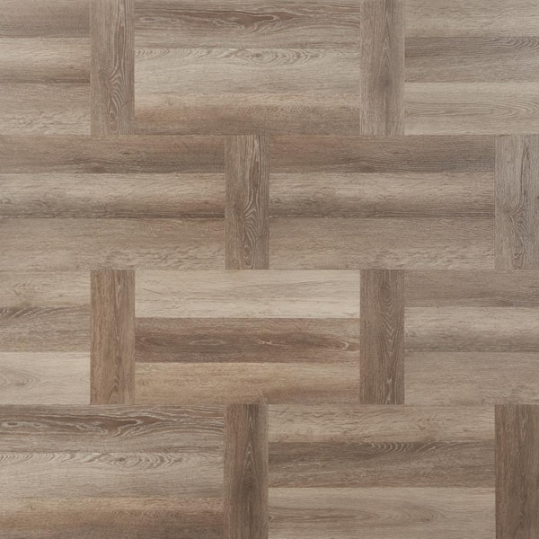 Ivy Hill Tile Stacy Garcia Chic Parquet 20 MIL Mocha 12 in. x 24 in. Click Lock Waterproof Luxury Vinyl Flooring (28.04 Sq. Ft./Case)