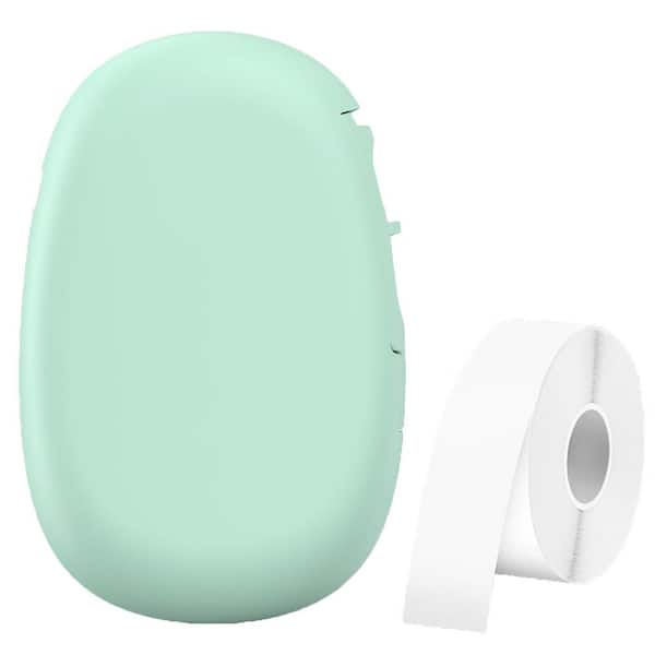 Ahfiwaso Bluetooth Label Maker Machine Versatile App 35 Fonts 1000 Icons Waterproof Continuous Tape Green (3-Pack)