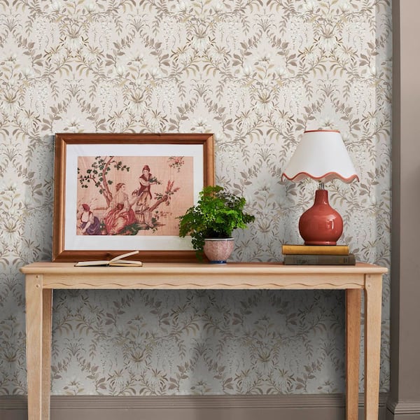Laura Ashley Parterre Soft Natural Wallpaper