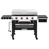 Nexgrill Daytona 4-Burner Propane Gas Grill 36 in. Flat Top Griddle in Black with Stainless Steel Lid 720-1058