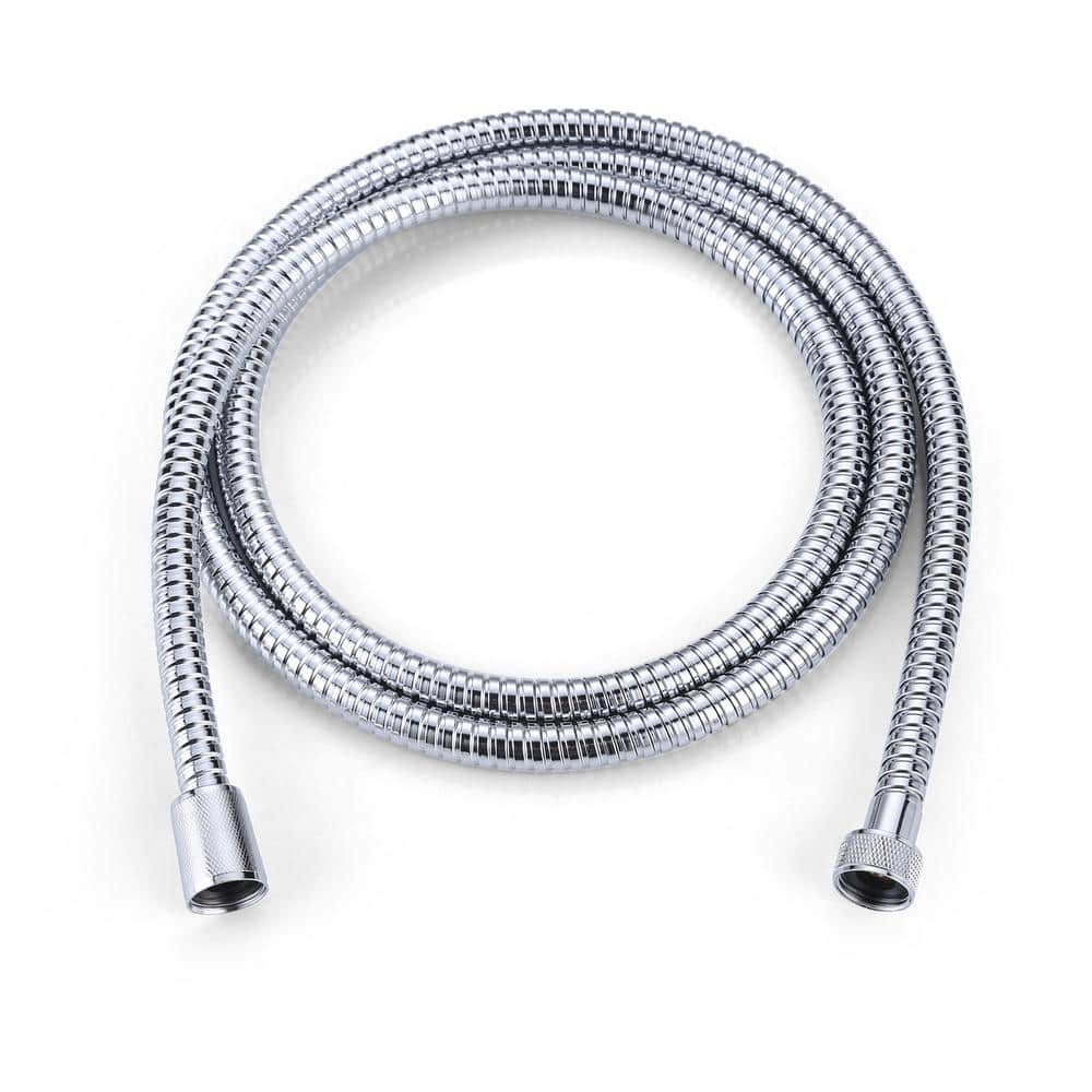 WOWOW 99 in. Stainless Steel Replacement Shower Hose in Chrome X1006-99 ...