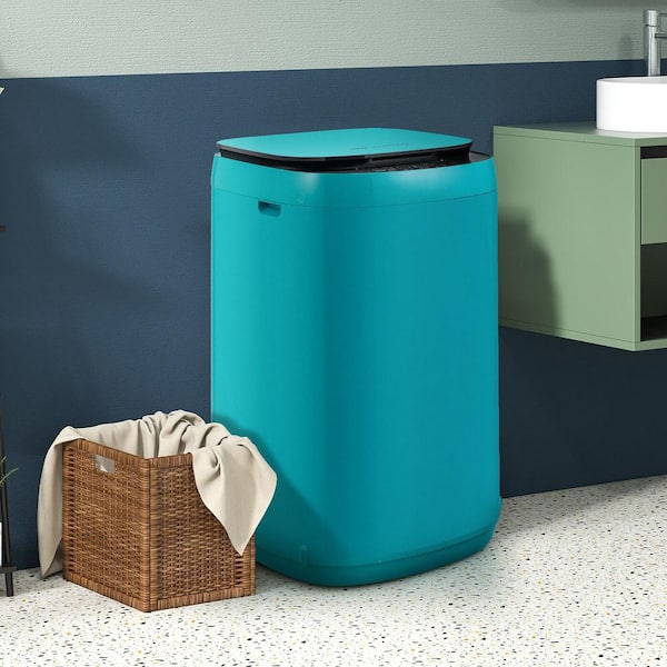 7.7 lbs. Full Automatic Washing Machine 0.78 cu. ft. Compact Top Load Washer and Spinner Combo Blue