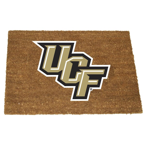 The Memory Company Central FL Brown 29.5 in. x 19.5 in. Coir Fiber Colored Logo Door Mat