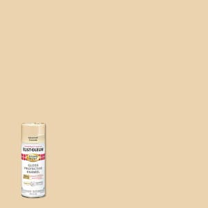 12 oz. Advanced Protective Enamel Gloss Antique White Spray Paint (6 Pack)