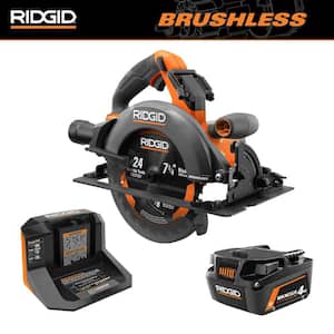 18V Brushless Cordless 7-1/4 in. Circular Saw Kit with 4.0 Ah MAX Output Battery and Charger