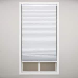 Cut-to-Width White Cordless Blackout Polyester 9/16 in. Cellular Shade 21 in. W x 72 in. L