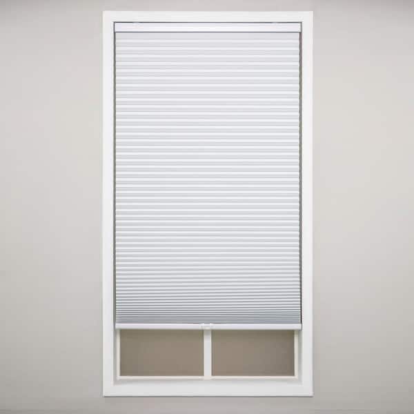 Perfect Lift Window Treatment Cut-to-Width White Cordless Blackout Polyester 9/16 in. Cellular Shade 21 in. W x 72 in. L
