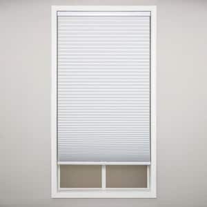 White Cordless Blackout Polyester Cellular Shades - 35 in. W x 64 in. L