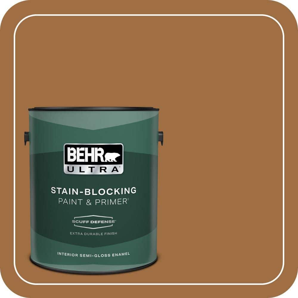 1 gal. #S250-6 Desert Clay Extra Durable Semi-Gloss Enamel Interior Paint & Primer price history on PriceWatchPro