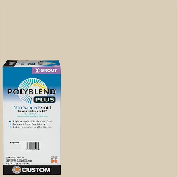 Custom Building Products Polyblend Plus #10 Antique White 10 lb. Unsanded Grout