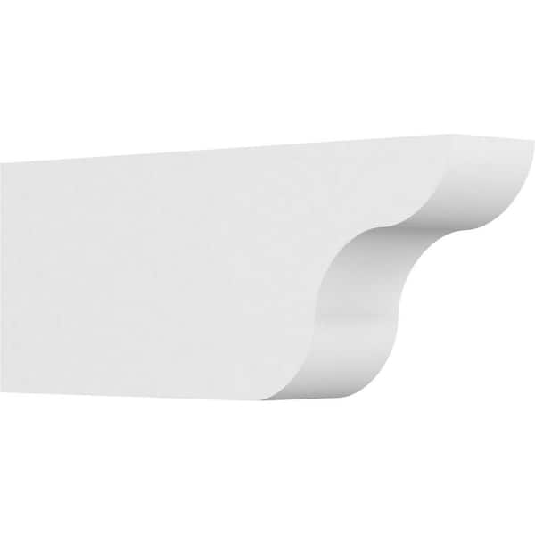 Ekena Millwork 4 in. x 8 in. x 20 in. Standard Carmel Architectural Grade PVC Rafter Tail Brace