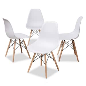 Sydnea White Acrylic Dining Chair (Set of 4)