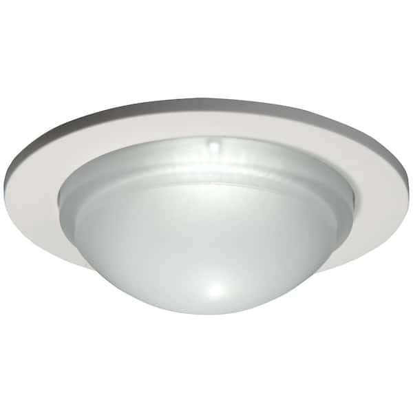 HALO 5 in. White Recessed Ceiling Light Dome Trim with Wet Rated Shower Light