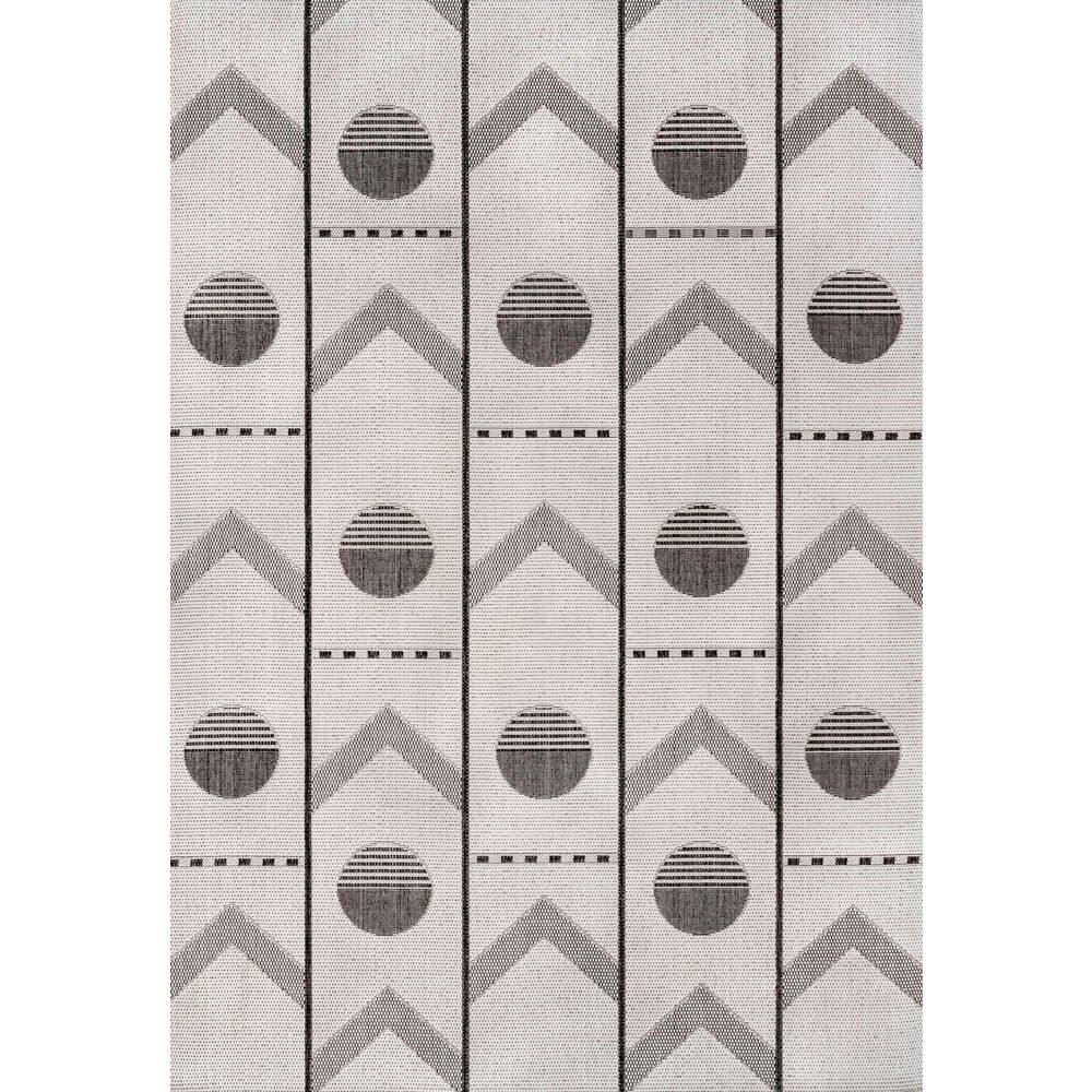 Soren Modern Geometric Cream/Black 8 ft. x 10 ft. Indoor/Outdoor Area Rug price history on PriceWatchPro