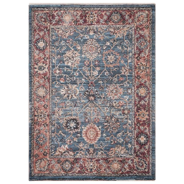 Concord Global Trading Pandora Collection Alexander Blue 3 ft. x 5 ft. Traditional Area Rug