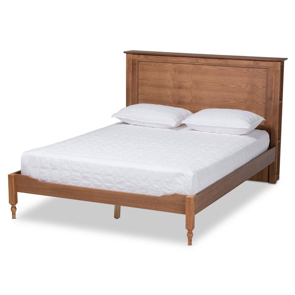 Danielle Ash Walnut Queen Platform Storage Bed
