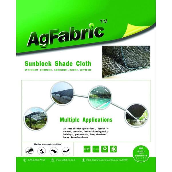 Agfabric 40% Sunblock Shade Cloth Cover for Outdoor Garden Blackout,with Clips 