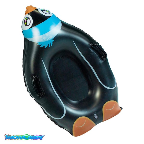 POOLCANDY SnowCandy Penguin Inflatable Snow Sled