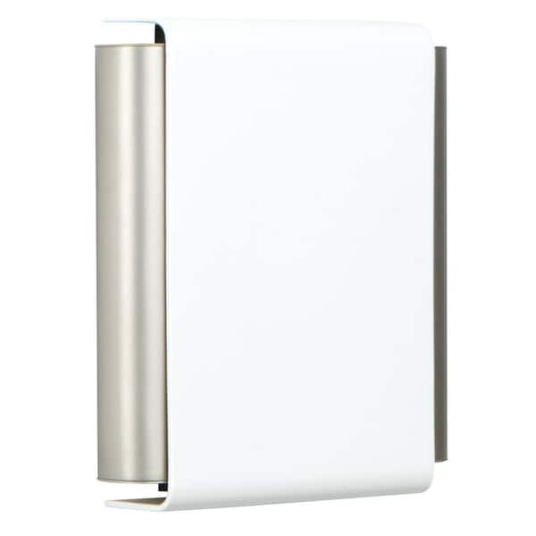 Wired Classic 2-Note Doorbell Chime for Front Door, Single-Note for Second Entrance, Pewter Tubes White Finish Cover