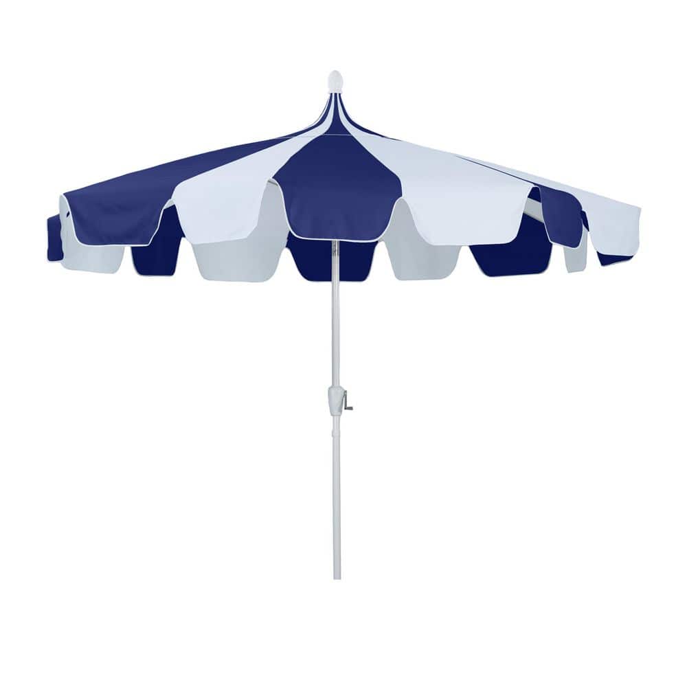 10 ft. Euro Pagoda Tilt for Shade Patio Umbrella in Navy Blue with Dual Iron Poles and Fiberglass Ribs price history on PriceWatchPro