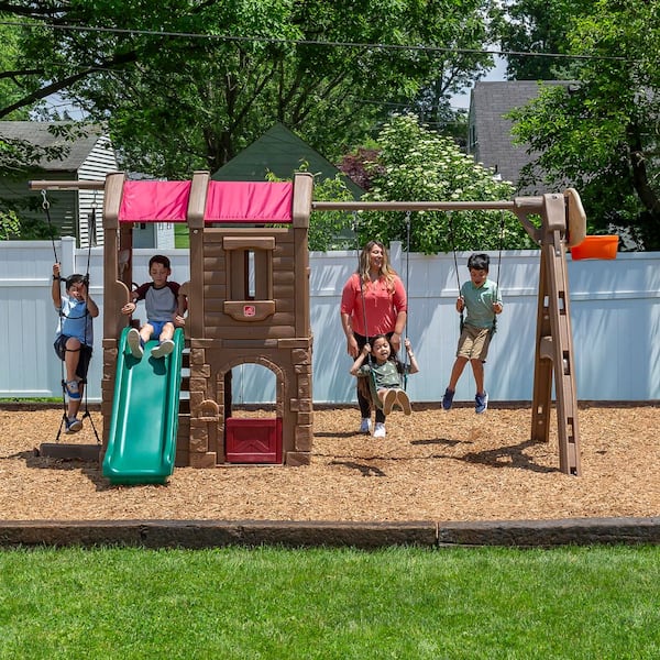 Step2 Naturally Playful Adventure Lodge Plastic Playground Set