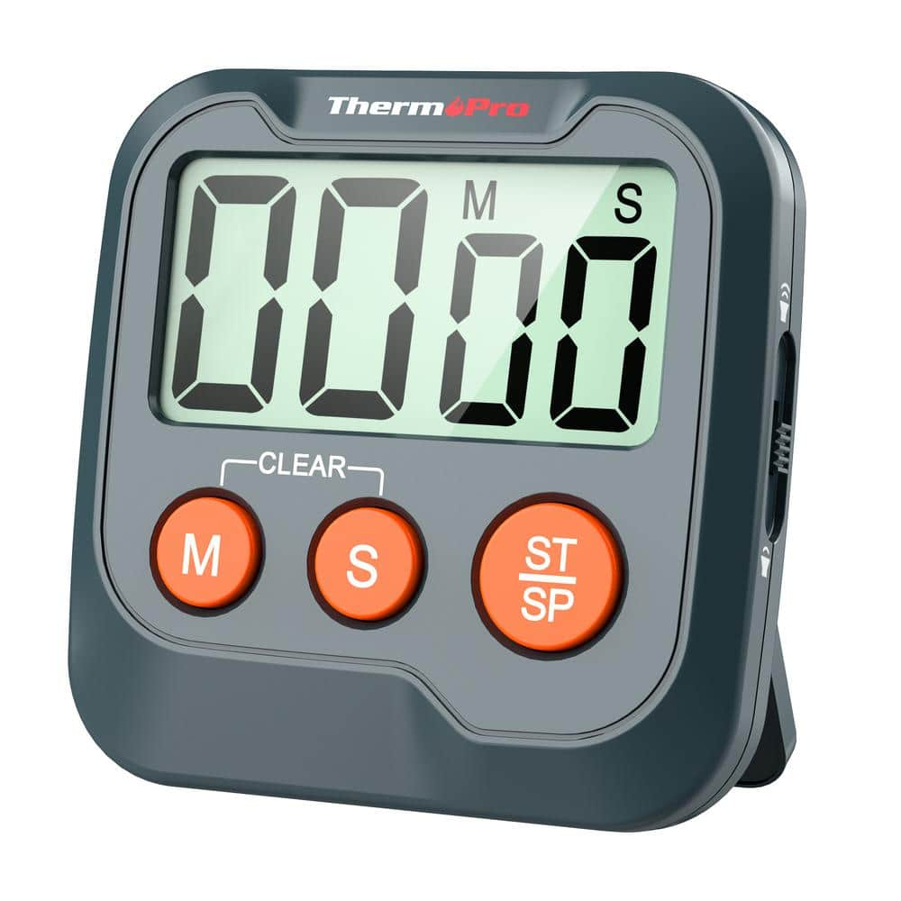 ThermoPro TM03W Digital Timer for Kids and Teachers Kitchen Timers for  Cooking with 2-Level Alarm Volume Countdown Timer Stopwatch TM03W - The  Home