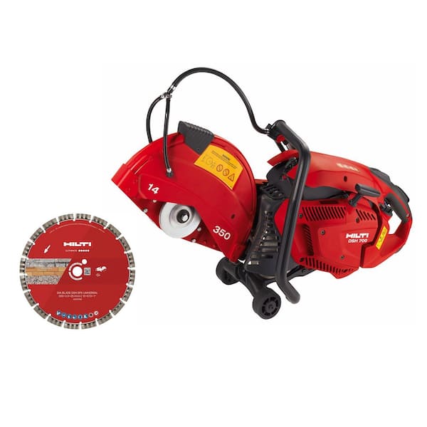 DSH 700X 32 in. x 10.3 in. Hand-Held Pull Start Concrete Gas Saw with 14 in. Equdist SPX Diamond Blade