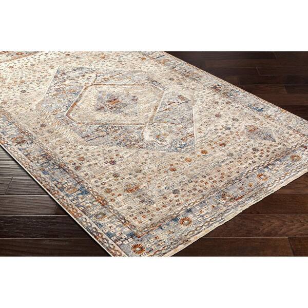 Arya Dark Red Traditional Medallion 3 ft. 3 in. x 8 ft. Area Rug
