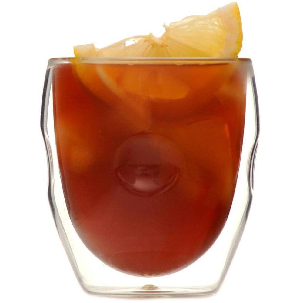 Moderna Double Wall 8oz Clear Borosilicate Glasses Set of 4