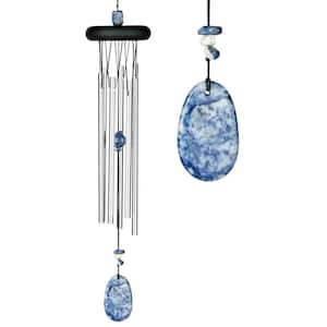 Signature Collection, Woodstock Chakra Chime, 17 in. Lapis Wind Chime
