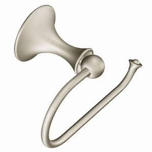 Moen Preston Brushed Nickel Wall Mount Single Post Toilet Paper Holder in  the Toilet Paper Holders department at