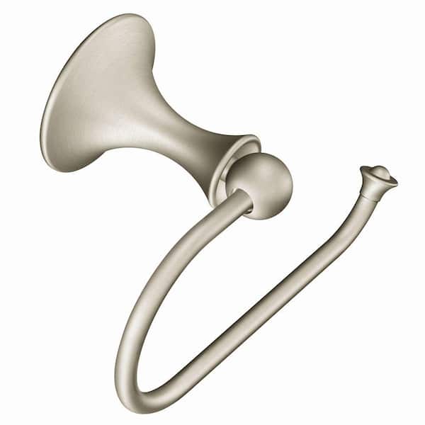 MOEN Lounge European Single Post Toilet Paper Holder in Spot Resist Brushed Nickel