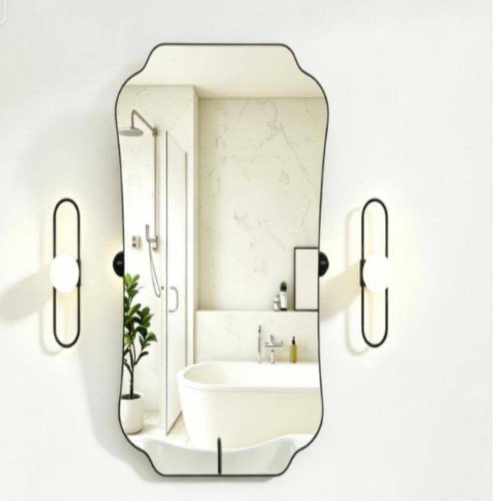 Tiro 24 in. W x 36 in. H ADA Compliant Mirror Novelty Pivot Framed Wall Bathroom Vanity Mirror Matte Black price history on PriceWatchPro